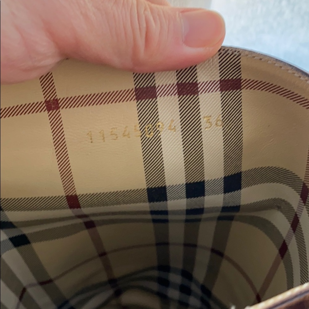Auth BURBERRY Riding boots - Picture 3 of 7